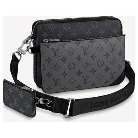 lv tripple bag|louis vuitton checkered messenger bag.